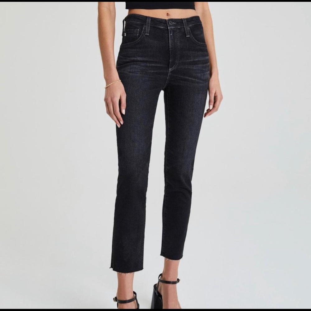 Adriano Goldschmied The Casey Relaxed Ankle Skinny Jeans in black